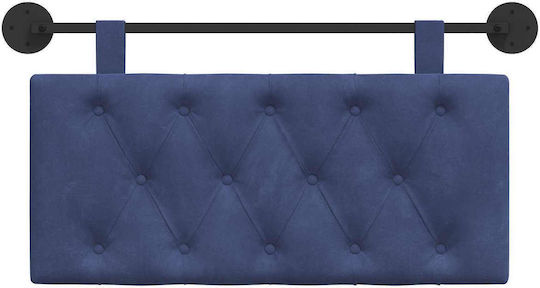 vidaXL Fabric Bed Headboard Cushion Blue 90x55cm