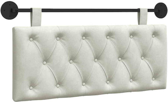 vidaXL Fabric Bed Headboard Cushion Beige 110x55cm