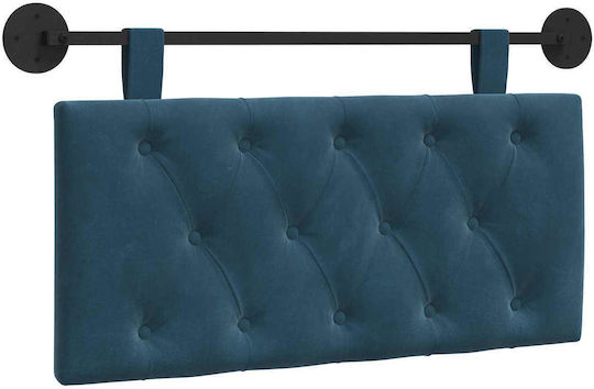vidaXL Fabric Bed Headboard Pillow Blue 100x55cm