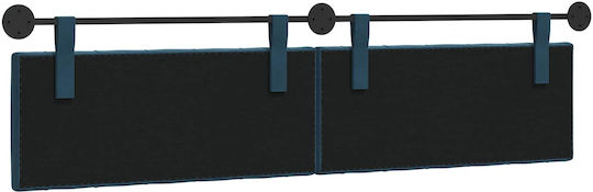 vidaXL Fabric Blue Bed Headboard Cushion 210x55cm