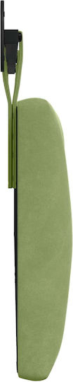vidaXL Fabric Bed Headboard Pillow Green 210x55cm