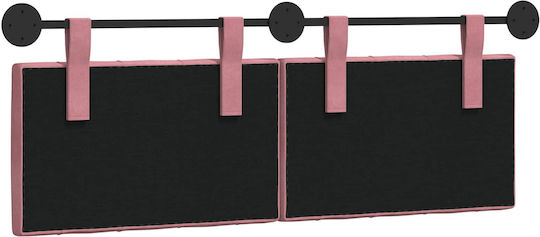 vidaXL Fabric Pink Bed Headboard Cushion 130x55cm