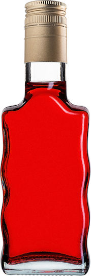 Glass Bottle Liqueur 200ml Long Golden Cap 5 Pcs