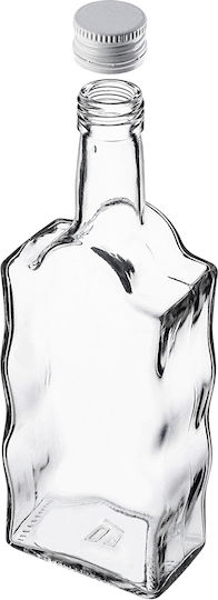 Glass Bottle Liqueur 500ml White Cap 5 Pcs