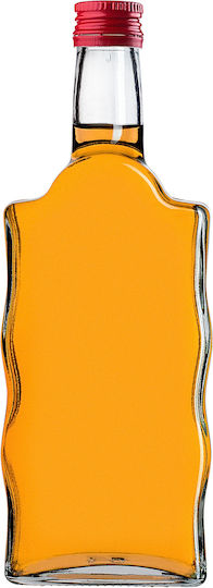 Glass Bottle Liqueur 500ml Red Cap 10 Pcs