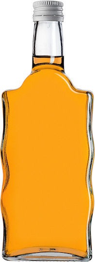 Glass Bottle Liqueur 500ml White Cap 5 Pcs