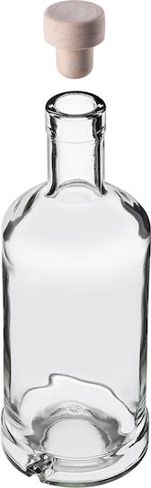 Sticlă Tadek 500 Ml 0.5l Vin Lichioruri Țuică Dop