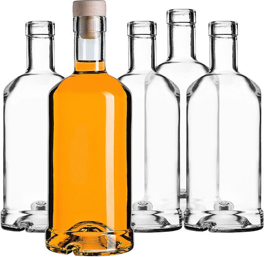 Sticlă Tadek 500 Ml 0.5l Vin Lichioruri Țuică Dop