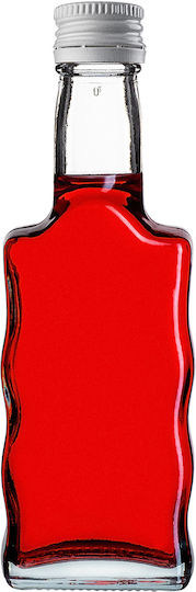 Kadax Glas Wein-/Getränkeflaschen 200ml Weißer Deckel 10 Stück