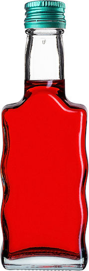 Glass 200ml Liqueur Bottle Green Cap 1 Pc