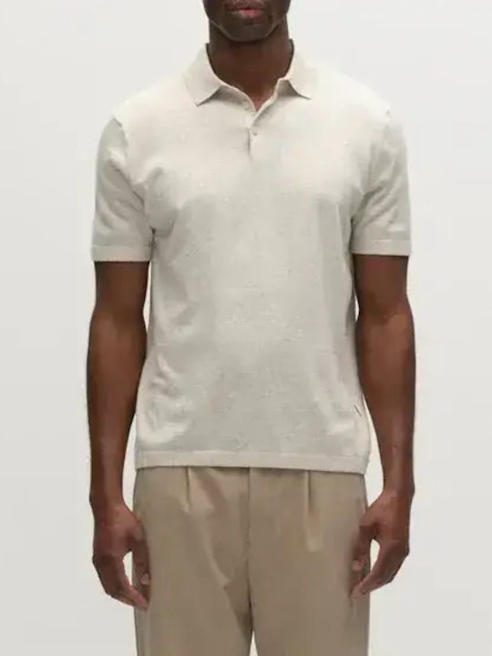 Polo Short Sleeve Beige Blouse