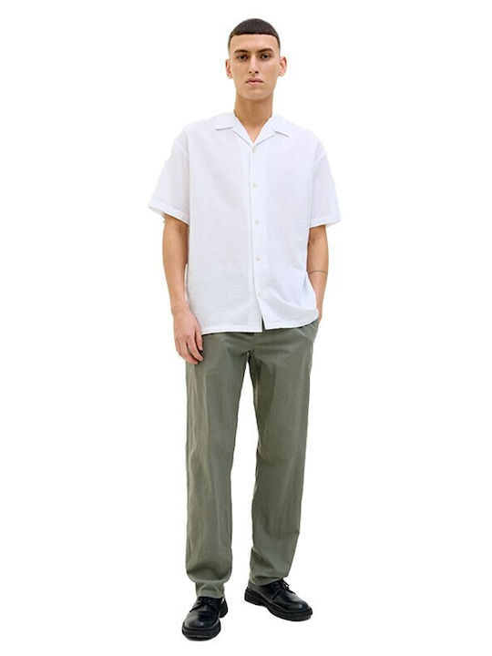 Pantaloni Chino cu Croială Relaxed Dusty Olive
