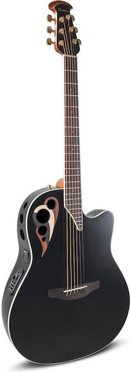 Ovation Ακουστική Κιθάρα Celebrity Elite Black / Black Satin / Spruce / Gold