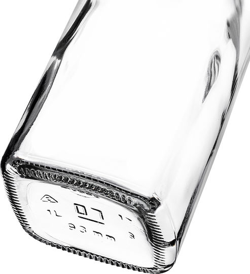 Kadax Kadax Glas Wasser Flasche Mit Clip Transparent 1000ml