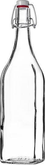 Kadax Kadax Glas Wasser Flasche Mit Clip Transparent 1000ml
