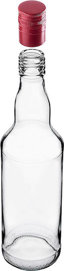 Glass Bottle 500ml Long Red Cap 1 Pc