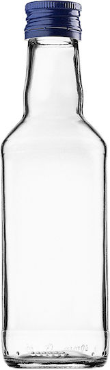 Glass Bottle 200ml Navy Blue Cap 1 Pc