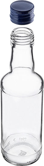 Glass Bottle 200ml Navy Blue Cap 1 Pc