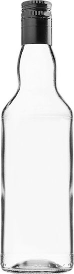 Glass Bottle 500ml Long Black Cap 1 Pc