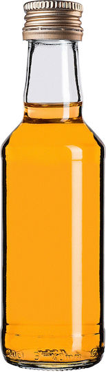 Glassflasche 200ml Goldener Verschluss 1 Stück