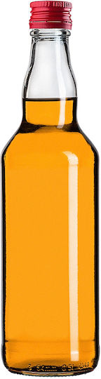 Glass Bottle 500ml Red Cap 1 Pc