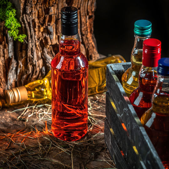 Glass Bottle 500ml Long Golden Cap 1 Pc