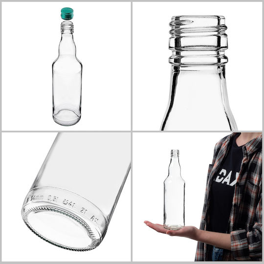 Glass Bottle 500ml Green Cap 1 Pc