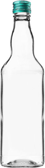 Glass Bottle 500ml Green Cap 1 Pc