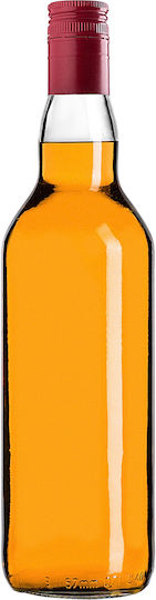 Glass Bottle 700ml Long Red Cap 1 Pc