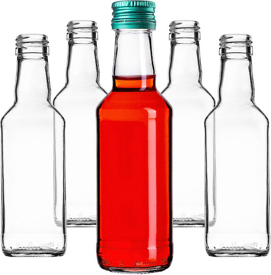 Glass Bottle 200ml Green Cap 1 Pc