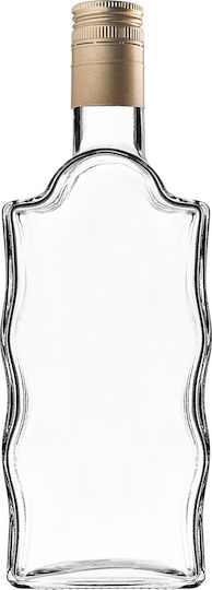 Glass 500ml Liqueur Bottle Long Golden Cap 1 Pc