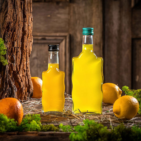 Sticlă Lichior din Sticlă 500ml Capac Roșu 1 Bucată