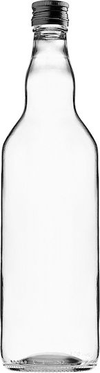 Sticlă De Sticlă 700ml Capac Negru 1 Buc