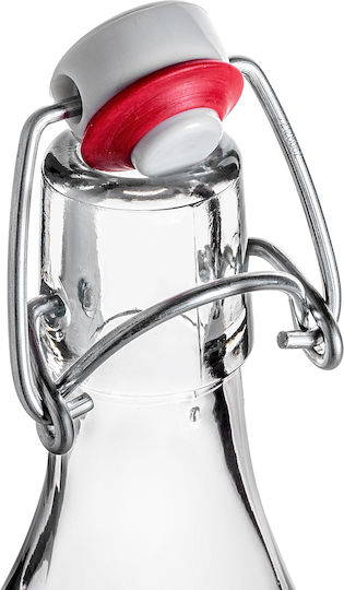 Glass Bottle 1l 1000 Ml Liqueurs Wine Drinks Mechanical Cork