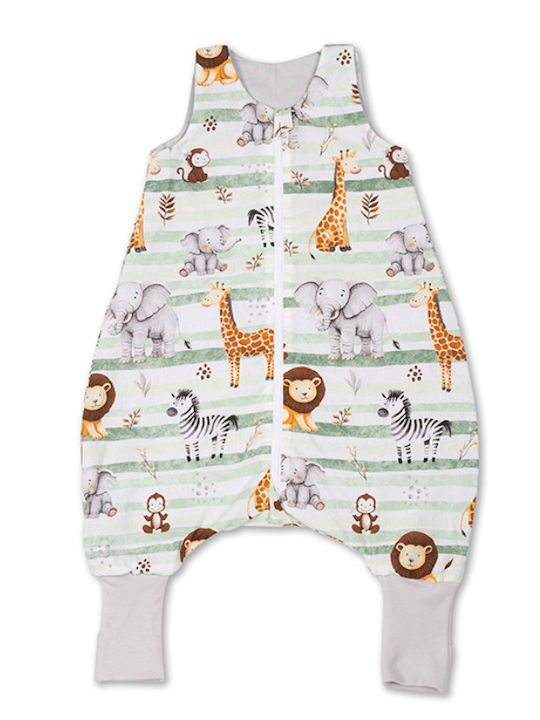 Kidizi Sac De Dormit De Vară Cu Picioare 0.5 Tog Safari Verde