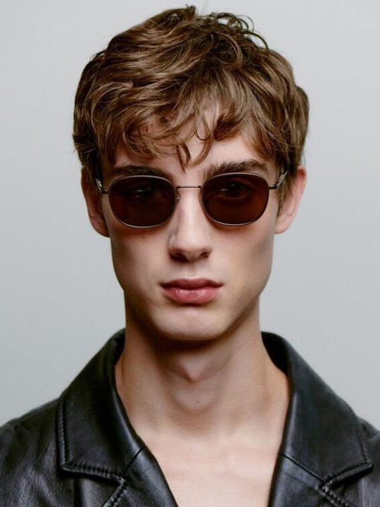 A.Kjaerbede Unisex Sunglasses With Brown Frame KL2505-005