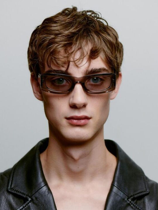 A.Kjaerbede Unisex Sunglasses With Gray Frame And Gray Lens KL2502-004