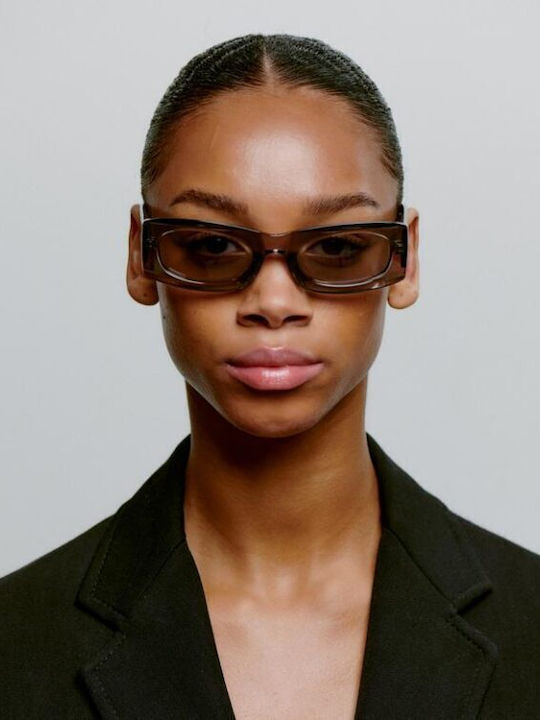 A.Kjaerbede Unisex Sunglasses With Gray Frame And Gray Lens KL2502-004