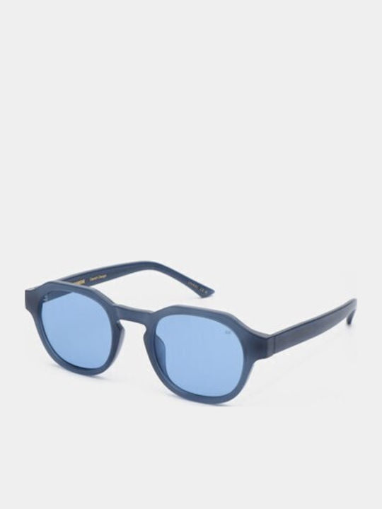 A.Kjaerbede Zan Unisex Sunglasses with Blue Frame and Blue Lens KL2318-013