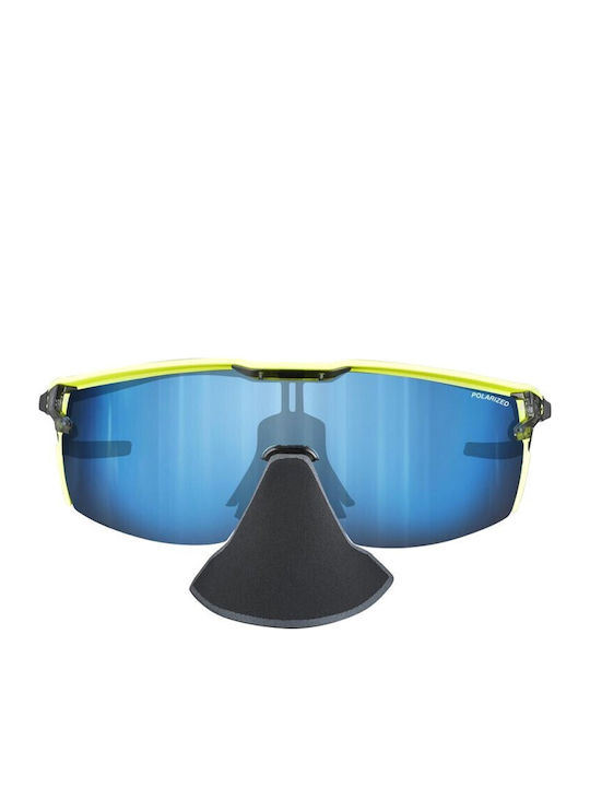 Julbo Ultimate Cover Unisex Sunglasses with Black Frame with Polarized Mirror Lens