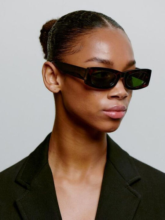A.Kjaerbede Unisex Sonnenbrillen mit Braunen Schildkrötenrahmen