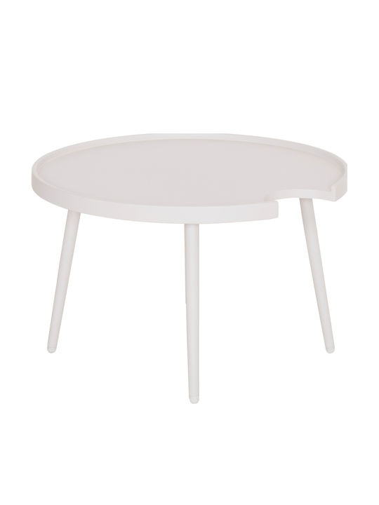 Sitting Room Table for Small Outdoor Spaces Aluminum Teroc White 70x70x44cm