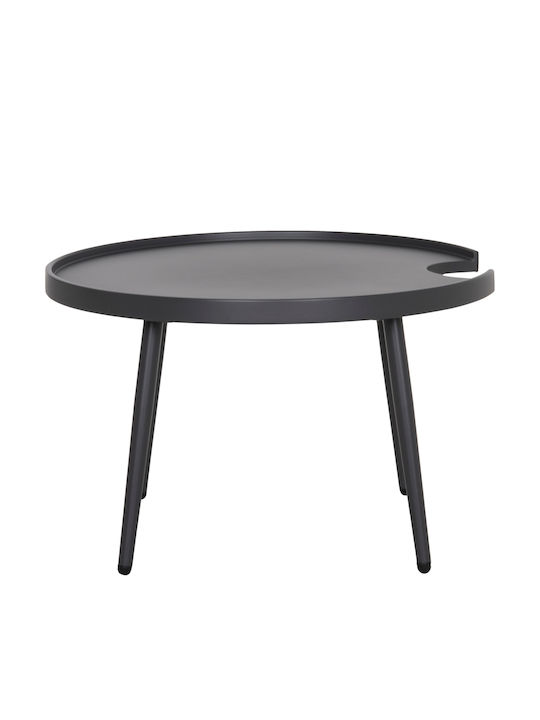 Garten- und Terrassentisch für kleine Außenräume Aluminium Teroc Grau 70x70x44cm