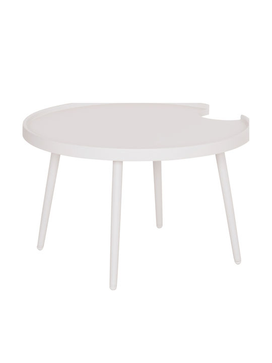 Sitting Room Table for Small Outdoor Spaces Aluminum Teroc White 70x70x44cm