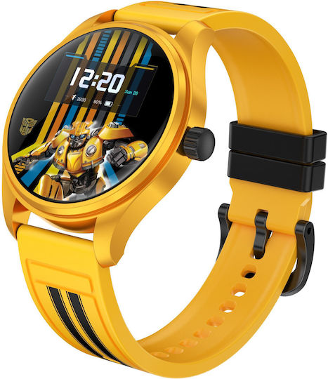 MaxCom Transformers TF20 Смарт Часовник с Пулсомер Жълт