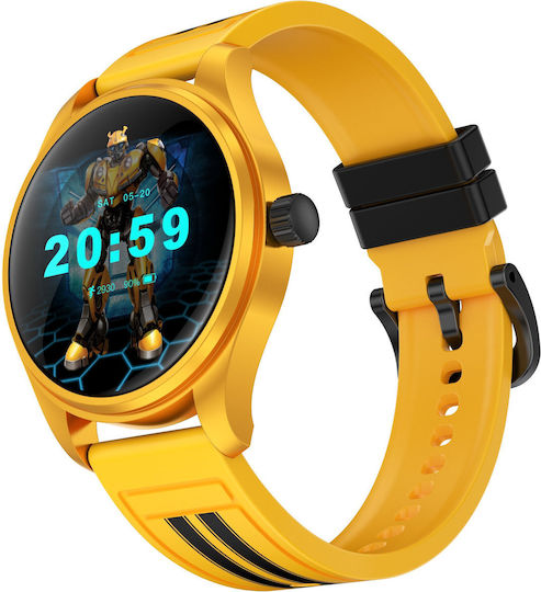 MaxCom Transformers TF20 Смарт Часовник с Пулсомер Жълт