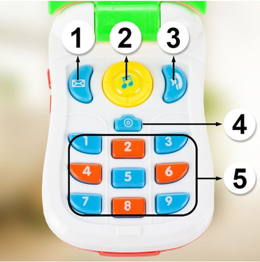 MalPlay Toy Telephone with Sounds for 12+ Months