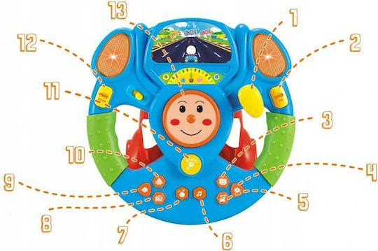 MalPlay MalPlay Baby Aktivitätsspielzeug Fahrzeug mit Musik Licht und Sounds