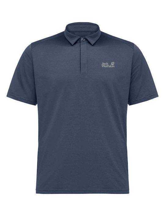 Short Sleeve Polo Shirt Blue