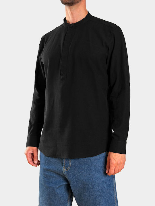 Long Sleeve Black Blouse